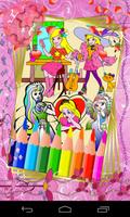 پوستر Coloring For Kids - Princess