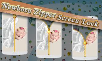 Newborn Zipper Screen Lock الملصق