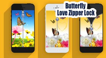 Butterfly Love Zipper Lock screenshot 1