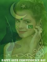 Pakistan Flag Photo Frame Free Affiche