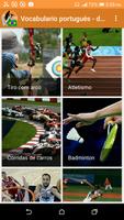 Vocabulario en portugués - Deportes Plakat