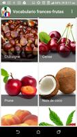 Vocabulario en francés - Frutas Plakat