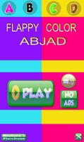Flappy Abjad Farbe Plakat