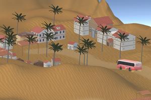 3D Desert Safari Tour Bus Affiche