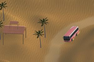 3D Desert Safari Tour Bus 截图 1