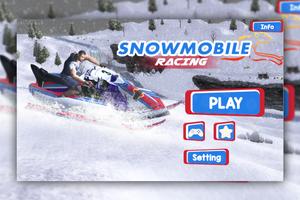 Snow Mobile Racing Poster