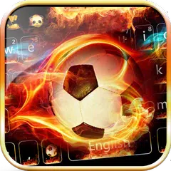 Flame Football keyboard Theme