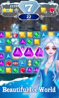 Jewels Frozen - Classic Match 3 Game पोस्टर