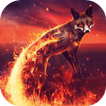 Fiery fox live wallpaper