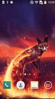 Fiery fox live wallpaper imagem de tela 1