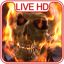 Flaming skull Live Wallpaper & Lock screen APK