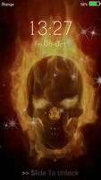 Flaming skull Live Wallpaper & Lock screen ảnh chụp màn hình 3