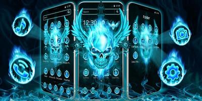 Flaming Skull Wings Theme 截图 3