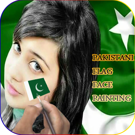 Pakistan Flag- Paint on Face(Pakistan Day)