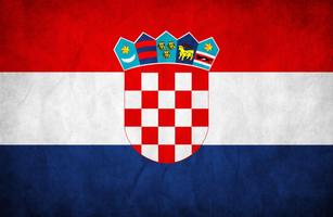 Croatia Flag Plakat