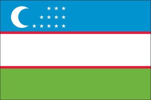 Uzbekistan Flag poster