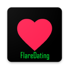 آیکون‌ Dating, Flirt & Meet singles near - FlareDating