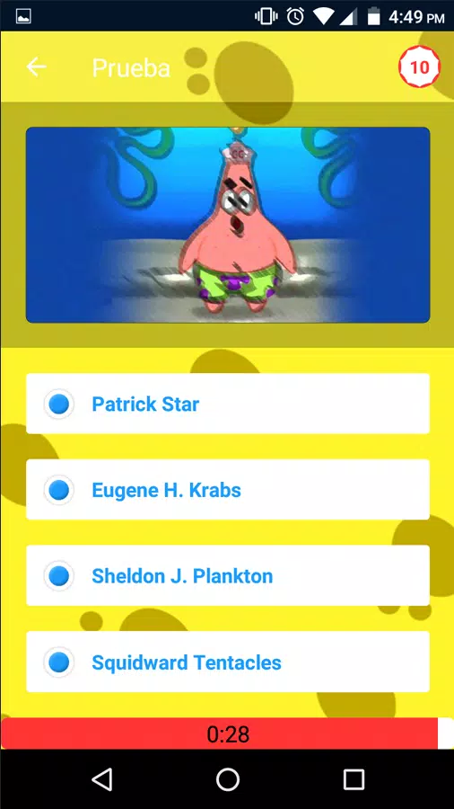 Quiz Bob Esponja