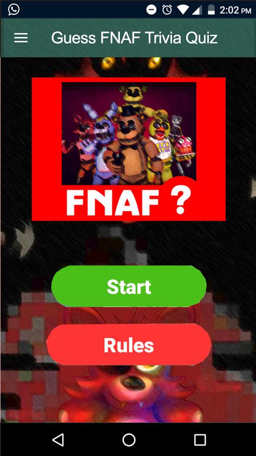Fnaf 2 Quizzes