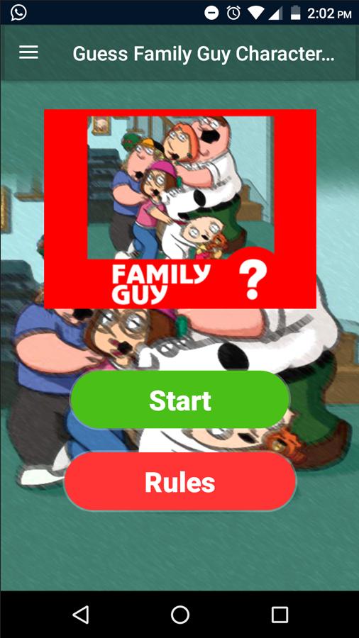 Guess Family Guy Character Quiz for Android - APK Download