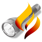 Flashlight fire torch icône