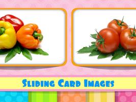 English Flash Cards-Vegetables poster