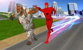 Action Flash Hero:Super Flash Speed - Flash Games الملصق