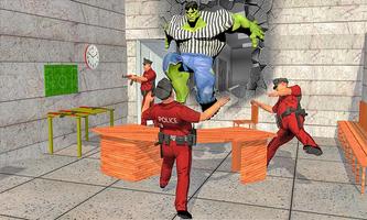 Incredible Monster Bulk Hero VS Army Prison Escape screenshot 2