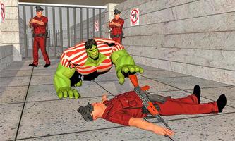 Incredible Monster Bulk Hero VS Army Prison Escape تصوير الشاشة 3
