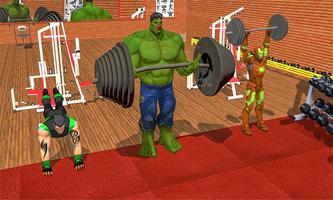 Superheroes Gym Workout Training : Virtual Gym 3D Affiche