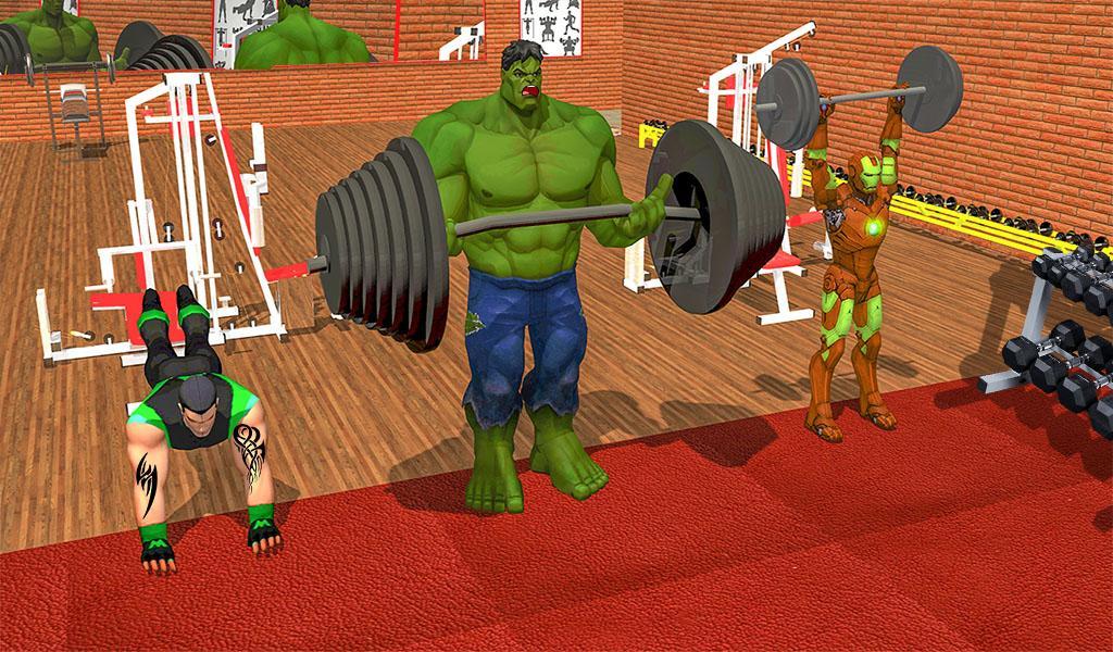 Superheroes Gym Workout Training Virtual Gym 3D para