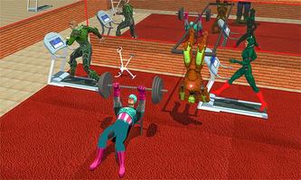 Superheroes Gym Workout Training : Virtual Gym 3D capture d'écran 3
