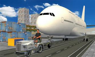 Real Plane Mechanic: Airplane Ground Flight Staff الملصق
