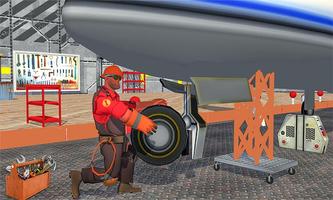 Real Plane Mechanic: Airplane Ground Flight Staff تصوير الشاشة 1