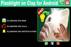 Flashlight on Clap for Android Affiche