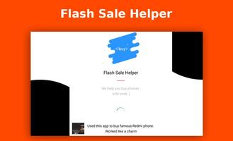 Flash Sale Helper | Redmi note 5 pro | Mi TV скриншот 1