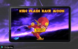 Poster Kids Flash race moon