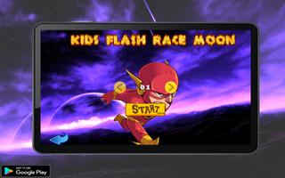 Kids Flash race moon Affiche