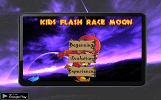 Kids Flash race moon captura de pantalla 1