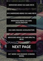 Engine sounds Mercedes C63 AMG plakat