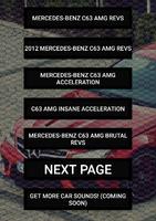 Engine sounds Mercedes C63 AMG Poster