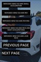 Engine sounds Mercedes C63 AMG captura de pantalla 1