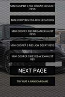 Engine sounds of Cooper R53 poster
