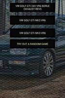 Engine sounds of Golf VR6 poster