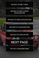 Engine sounds of Golf GTi poster