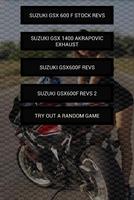 Engine sounds of Suzuki GSX Poster