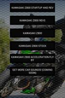 Engine sounds of Kawasaki Z800 पोस्टर