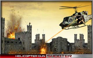 Hélicoptère pistolet shooter Affiche
