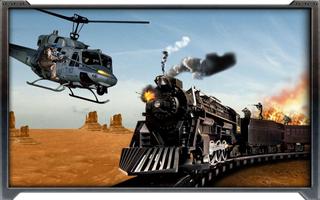 Gunship Train Attack-poster