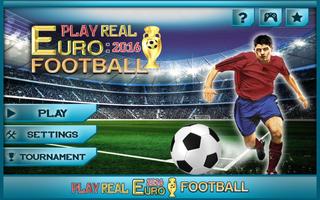Jouer réel Euro de football Affiche